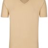 T-Shirts & Polos Pure V-Ausschnitt | Pure T-Shirt - Slim Fit - V-Ausschnitt - Caramel