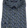 Hemden Casa Moda | Casa Moda Hemd - Casual Fit - Under Button Down - Blau / Gelb - Ohne Ovp