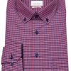 Hemden Eterna | Eterna Hemd - Modern Fit - Button Down - Rot / Dunkelblau