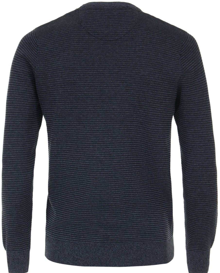 Pullover & Strick Casa Moda | Casa Moda Pullover - Rundhals Ausschnitt - Blau