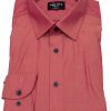 Hemden Marvelis | Marvelis Hemd - Body Fit - Kontrastknopfe - Chambray - Rot