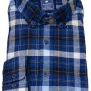 Hemden Redmond | Redmond Hemd - Regular Fit - Button Down - Flanell - Kariert - Blau