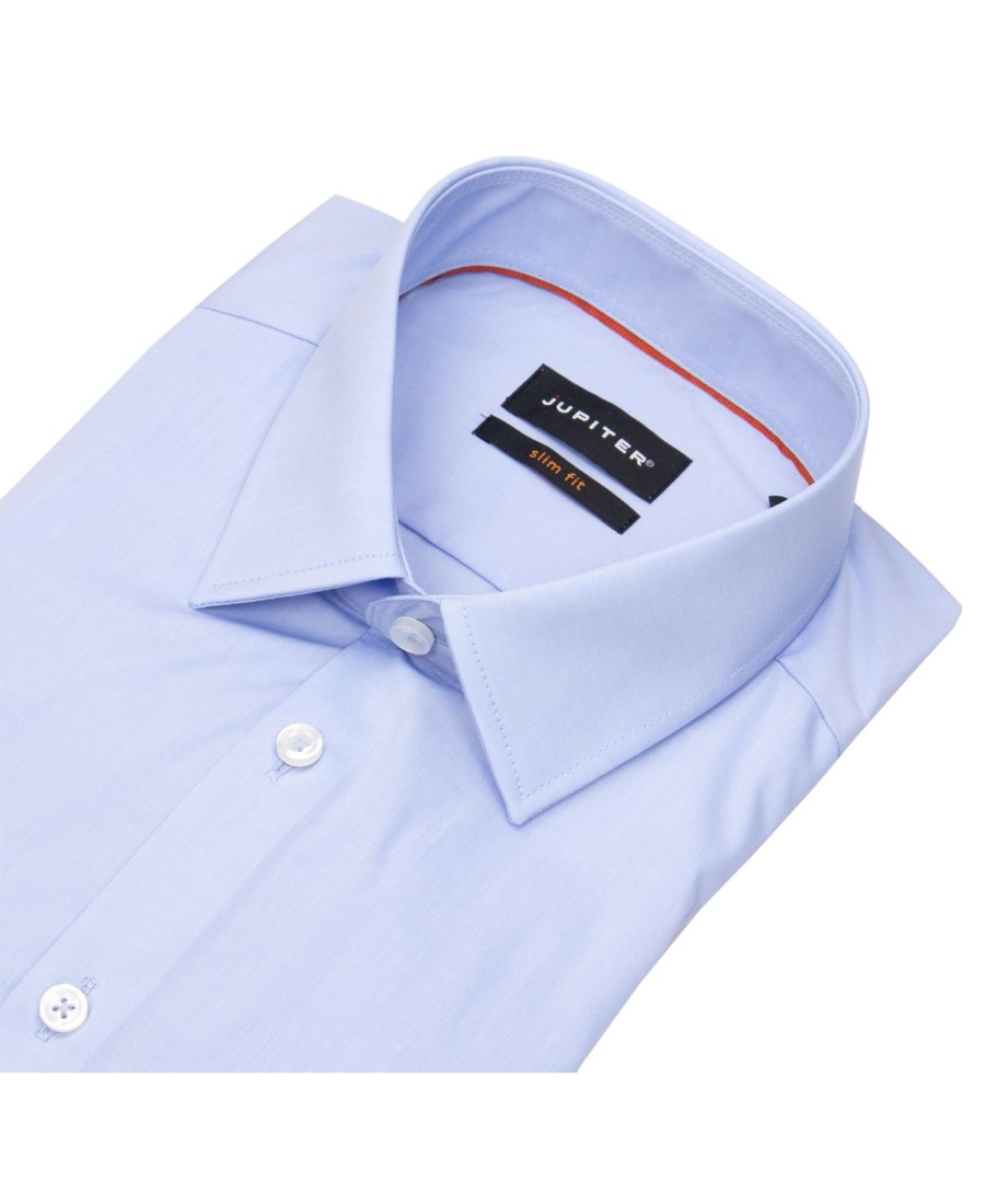 Hemden Jupiter | Jupiter Hemd - Slim Fit - Kentkragen - Hellblau