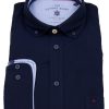 Hemden Hatico | Hatico Hemd - Regular Fit - Button Down - Oxford - Dunkelblau - Ohne Ovp