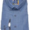 Hemden Redmond | Redmond Hemd - Comfort Fit - Button Down Kragen - Twill - Blau