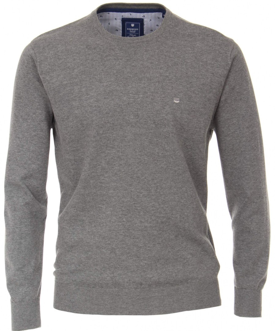 Pullover & Strick Redmond | Redmond Pullover - Rundhals-Ausschnitt - Grau