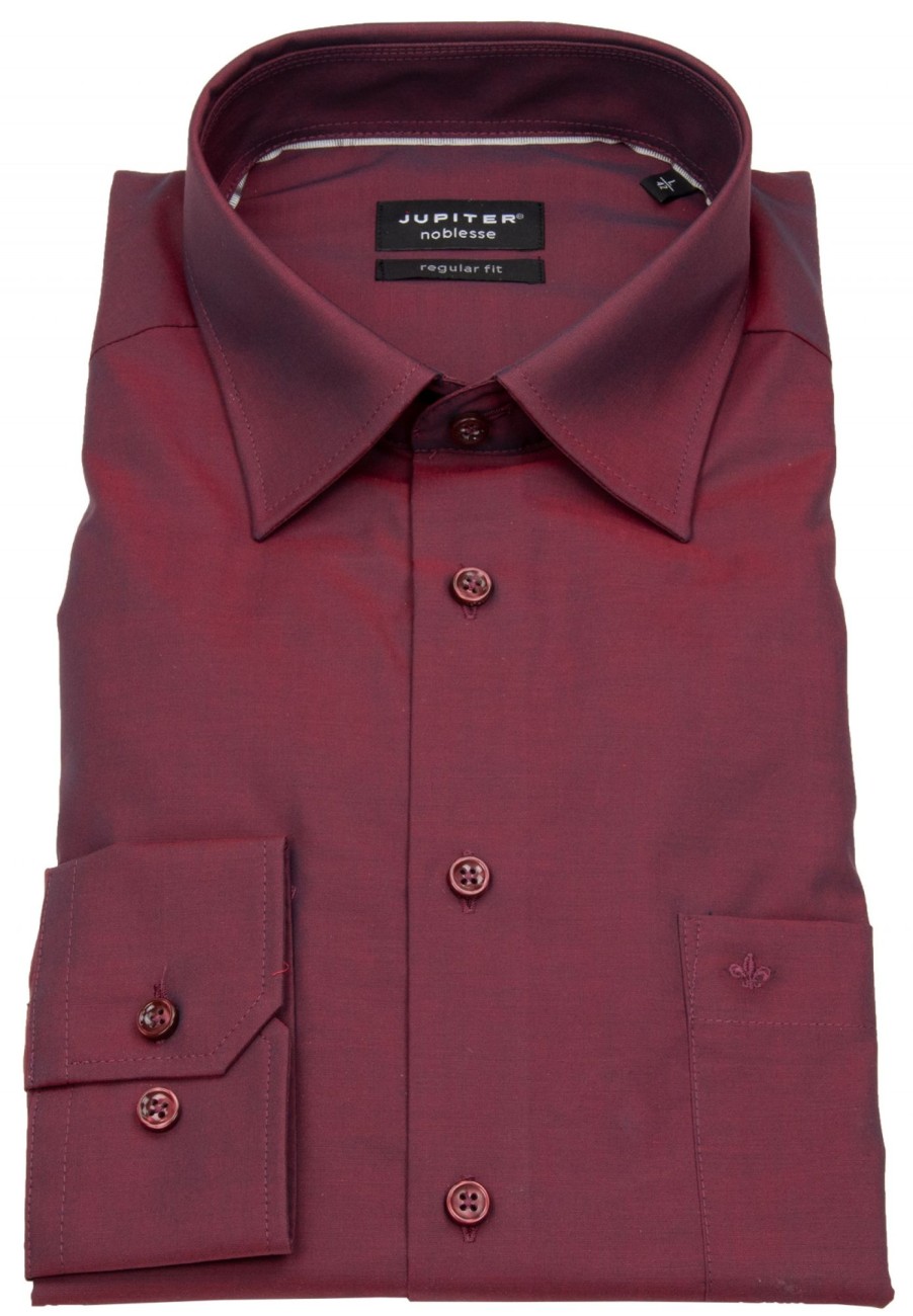 Hemden Jupiter | Jupiter Hemd - Regular Fit - Chambray - Rot