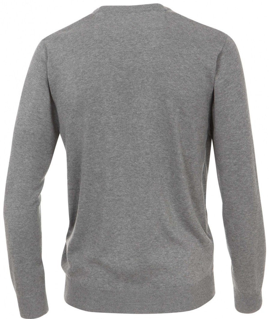 Pullover & Strick Redmond | Redmond Pullover - V-Ausschnitt - Grau