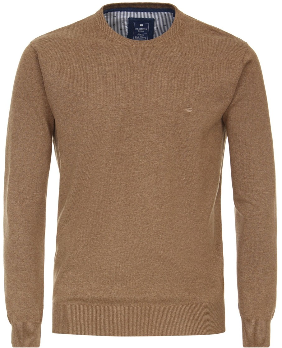 Pullover & Strick Redmond | Redmond Pullover - Rundhals-Ausschnitt - Braun