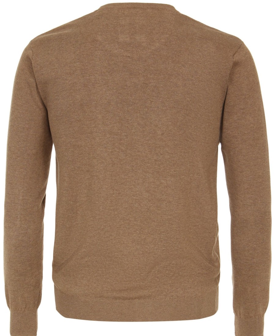 Pullover & Strick Redmond | Redmond Pullover - Rundhals-Ausschnitt - Braun