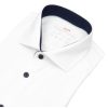 Hemden Pure | Pure Hemd - Slim Fit - Functional Shirt - Haikragen - Kontrastknopfe - Weis - Ohne Ovp