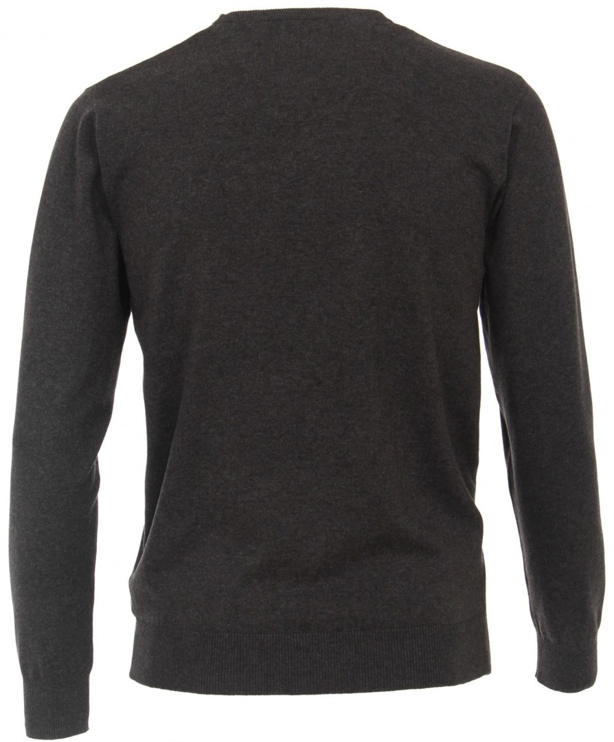 Pullover & Strick Redmond | Redmond Pullover - Rundhals-Ausschnitt - Anthrazit / Dunkelgrau