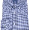 Hemden Redmond | Redmond Hemd - Comfort Fit - Button Down Kragen - Kariert - Blau / Weis