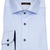 Hemden Eterna | Eterna Hemd - Slim Fit - Cover Shirt - Kontrastknopfe - Hellblau