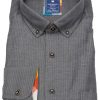 Hemden Redmond | Redmond Hemd - Comfort Fit - Button Down Kragen - Twill - Schwarz - Ohne Ovp