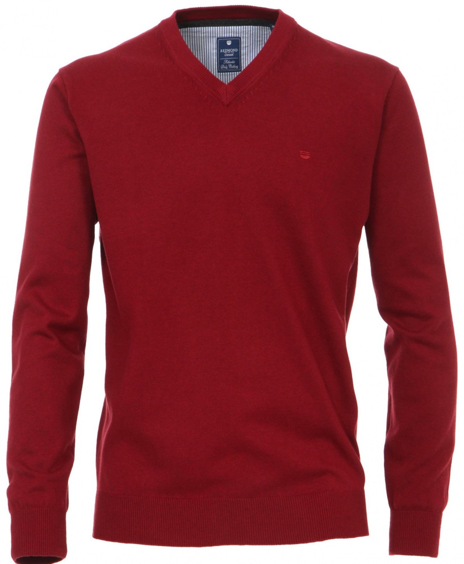 Pullover & Strick Redmond | Redmond Pullover - V-Ausschnitt - Rot