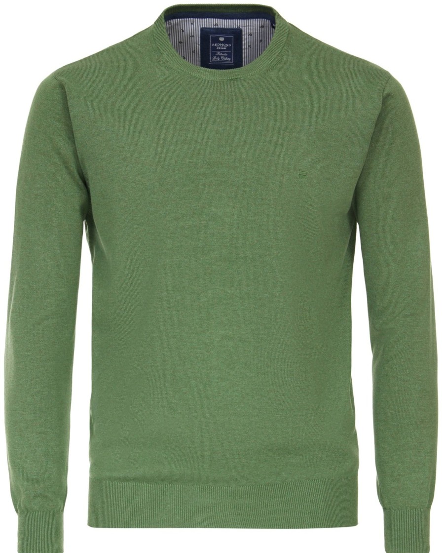 Pullover & Strick Redmond | Redmond Pullover - Rundhals-Ausschnitt - Grun