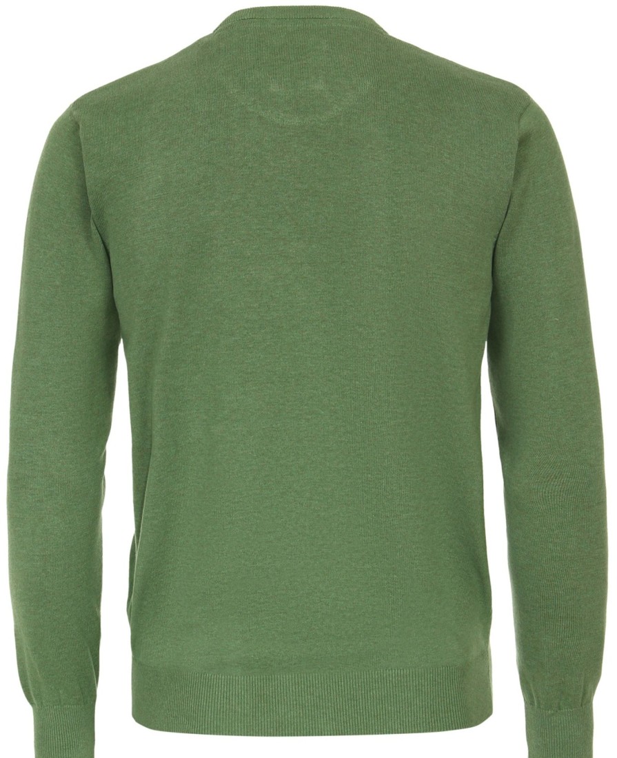 Pullover & Strick Redmond | Redmond Pullover - Rundhals-Ausschnitt - Grun