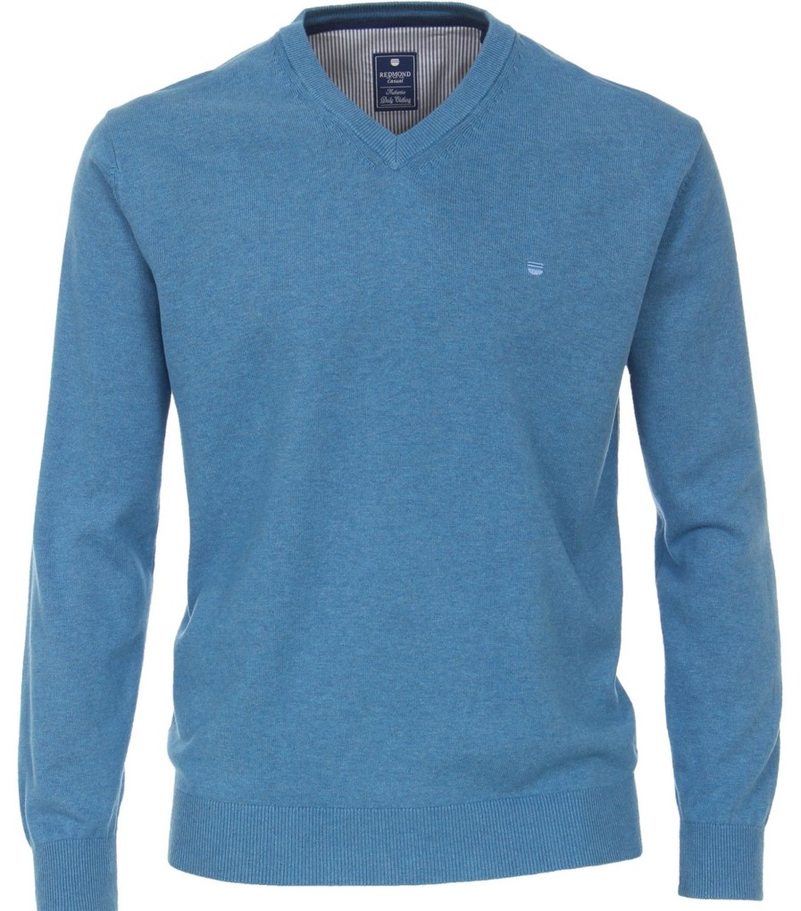 Pullover & Strick Redmond | Redmond Pullover - V-Ausschnitt - Blau