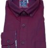 Hemden Redmond | Redmond Hemd - Comfort Fit - Button Down Kragen - Twill - Rot