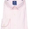 Hemden Redmond | Redmond Hemd - Comfort Fit - Button Down Kragen - Kariert - Rosa / Weis