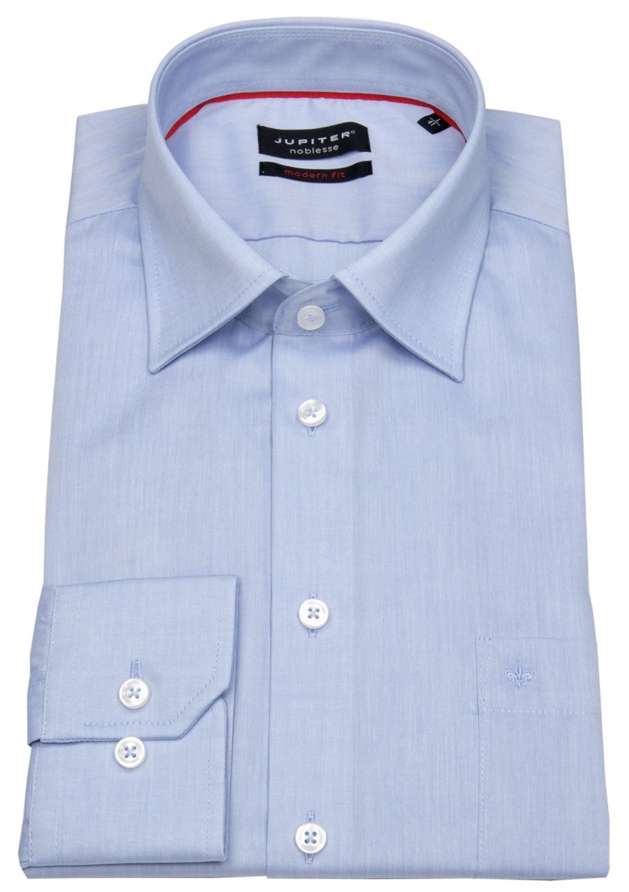 Hemden Jupiter | Jupiter Hemd - Modern Fit - Chambray - Hellblau