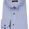 Hemden Redmond | Redmond Hemd - Modern Fit - Button Down Kragen - Struktur - Blau