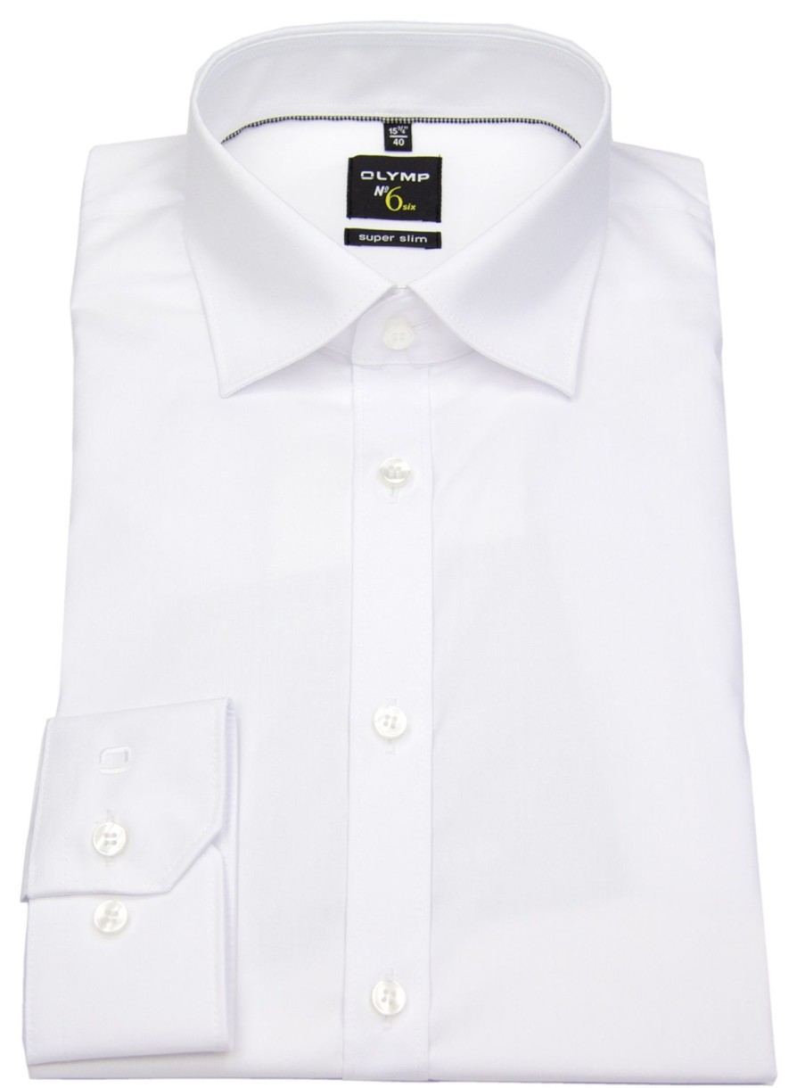 Hemden OLYMP | Olymp Hemd - No. Six Super Slim - Under Button Down - Weis