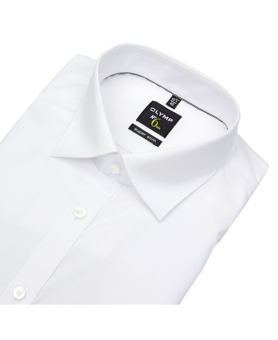 Hemden OLYMP | Olymp Hemd - No. Six Super Slim - Under Button Down - Weis