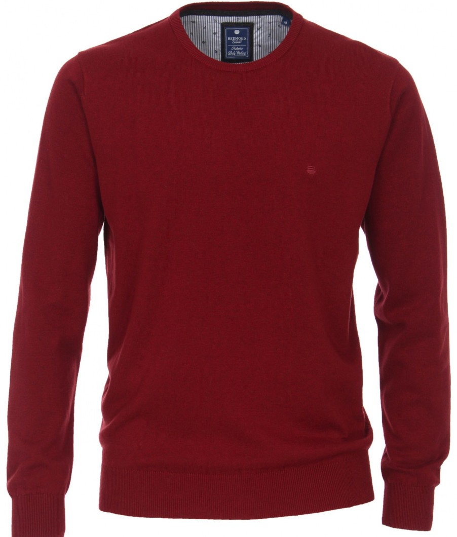 Pullover & Strick Redmond | Redmond Pullover - Rundhals-Ausschnitt - Rot