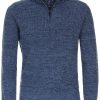 Pullover & Strick Redmond | Redmond Pullover - Troyerkragen Mit Reissverschluss - Blau