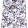 Hemden OLYMP | Olymp Kurzarmhemd - Luxor Modern Fit - Print - Blau / Rot