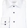 Hemden Eterna | Eterna Hemd - Modern Fit - Cover Shirt - Kontrastknopfe - Weis