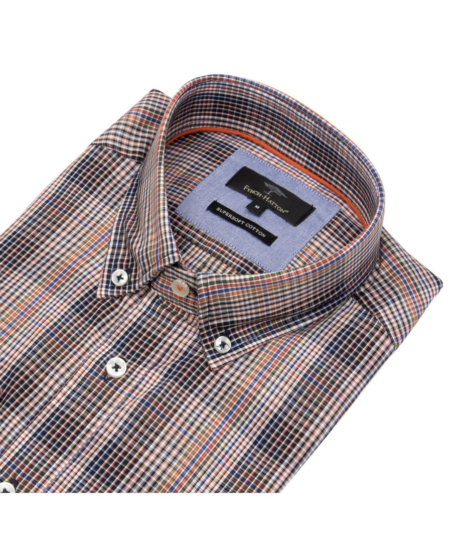 Hemden Fynch-Hatton | Fynch-Hatton Hemd - Casual Fit - Button Down - Kariert - Mehrfarbig