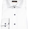 Hemden Eterna | Eterna Hemd - Slim Fit - Cover Shirt - Kontrastknopfe - Weis