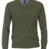 Pullover & Strick Redmond | Redmond Pullover - V-Ausschnitt - Oliv