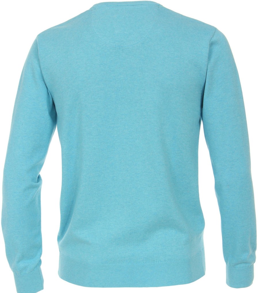 Pullover & Strick Redmond | Redmond Pullover - Rundhals-Ausschnitt - Turkis