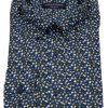 Hemden Casa Moda | Casa Moda Hemd - Casual Fit - Under Button Down - Blau / Gelb - 72Cm Arm