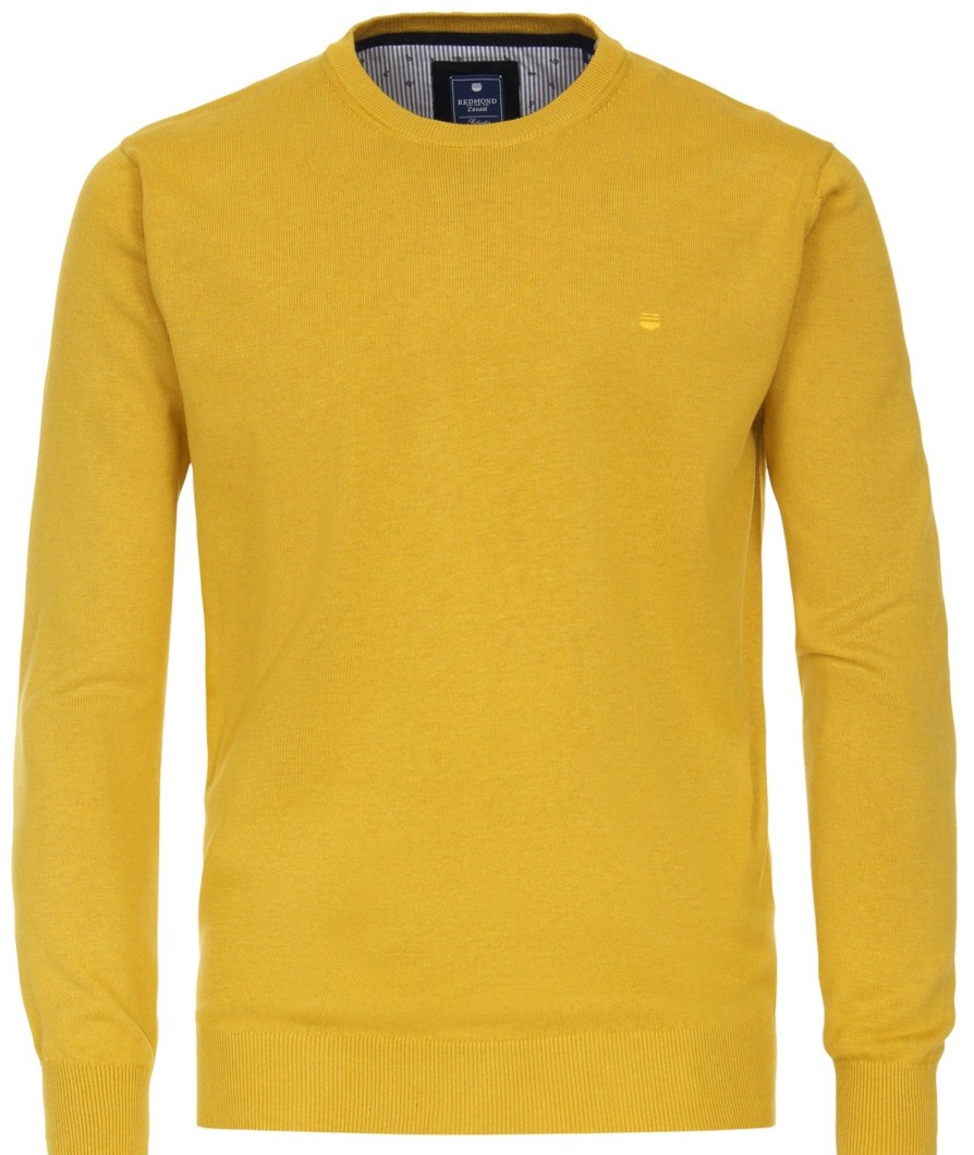 Pullover & Strick Redmond | Redmond Pullover - Rundhals-Ausschnitt - Gelb