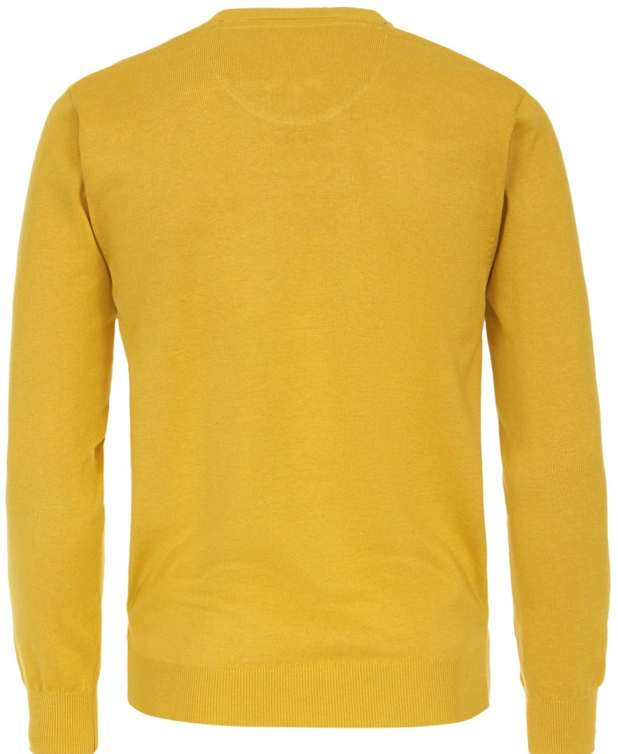 Pullover & Strick Redmond | Redmond Pullover - Rundhals-Ausschnitt - Gelb