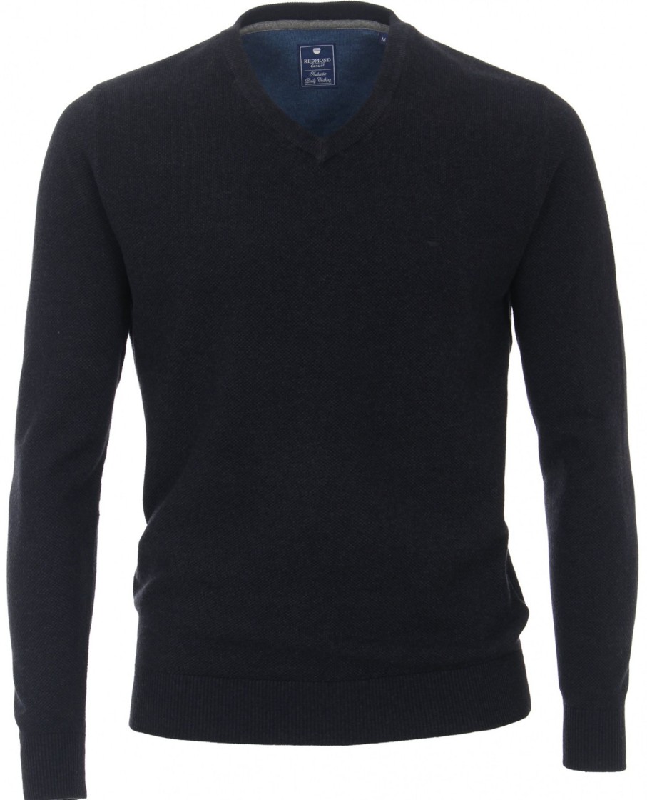 Pullover & Strick Redmond | Redmond Pullover - V-Ausschnitt - Strick - Dunkelblau