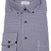 Hemden Eterna | Eterna Hemd - Modern Fit - Button Down - Dunkelblau / Weis