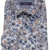 Hemden Casa Moda | Casa Moda Hemd - Casual Fit - Kentkragen - Print - Hellgrau - Ohne Ovp