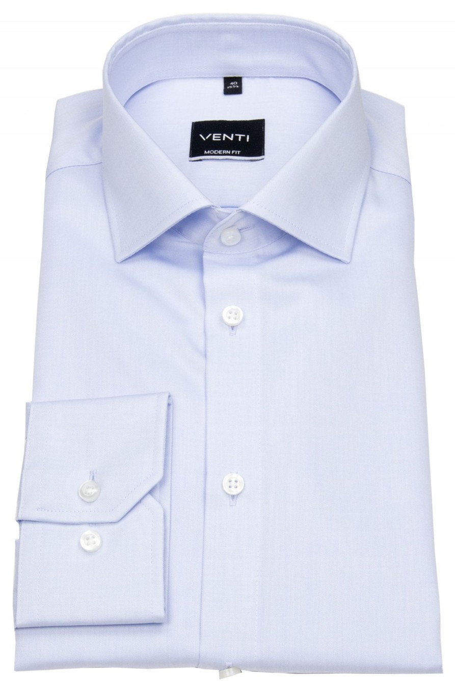 Hemden Venti | Venti Hemd - Modern Fit - Twill - Hellblau