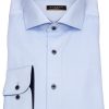 Hemden Eterna | Eterna Hemd - Slim Fit - Cover Shirt - Kontrastknopfe - Hellblau - Ohne Ovp