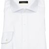 Hemden Eterna | Eterna Hemd - Super Slim Fit - Haikragen - Cover Shirt - Extra Blickdicht - Weis