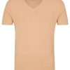 T-Shirts & Polos OLYMP V-Ausschnitt | Olymp Level Five Body Fit - T-Shirt - V-Ausschnitt - Caramel