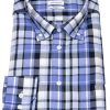 Hemden Seidensticker | Seidensticker Hemd - Regular Fit - Button Down - Kariert - Blau - Ohne Ovp