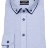 Hemden Jupiter | Jupiter Hemd - Modern Fit - Unterlegter Button Down - Hellblau - Ohne Ovp