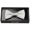 Accessoires OLYMP | Olymp Schleife / Fliege - Seide - Hochzeit - Silber